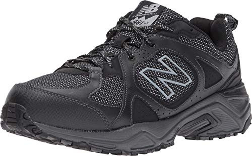 NEW BALANCE MEN'S 481 V3 TRAIL RUNNING SHOE BLACK/MAGNET/METALLIC SILVER -SIZE 7