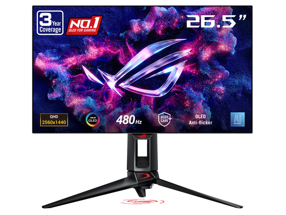 ASUS ROG Swift 27 inch QHD 2K 1440P 480Hz AMD FreeSync Premium & G-SYNC