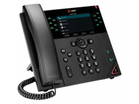 HP Poly VVX 450 IP Phone Corded Desktop Wall Mountable Black VoIP 2x Network