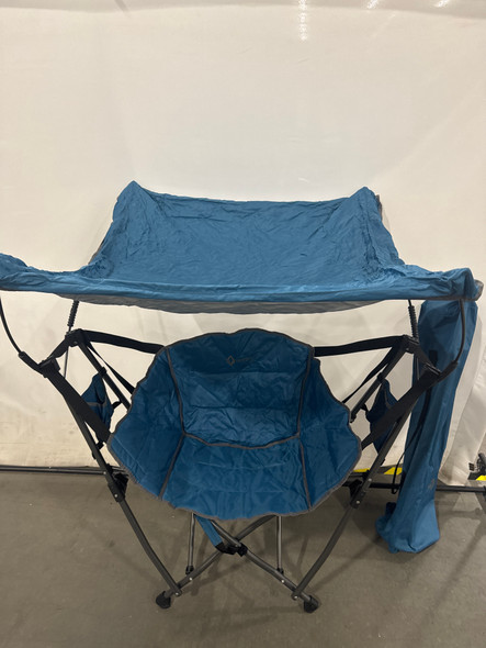 ARROWHEAD OUTDOOR PORTABLE FOLDING SWINGING HAMMOCK CAMPING CHAIR BLUE