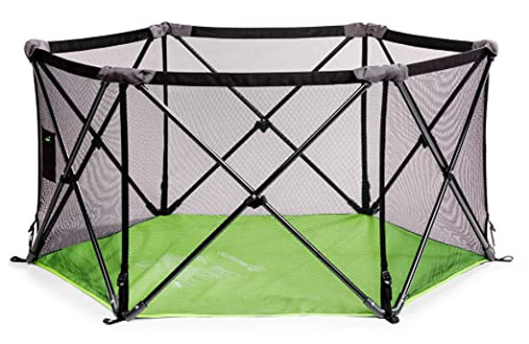 Summer Infant Pop ‘n Play Portable Playard, Green - Lightweight Play Pen