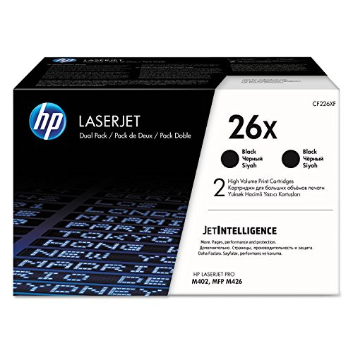 HP 26X Black High-yield Toner Cartridges (2-pack) CF226XD - Black