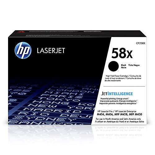 HP 58X Black High-yield Toner Cartridge Works with HP LaserJet Enterprise M406dn