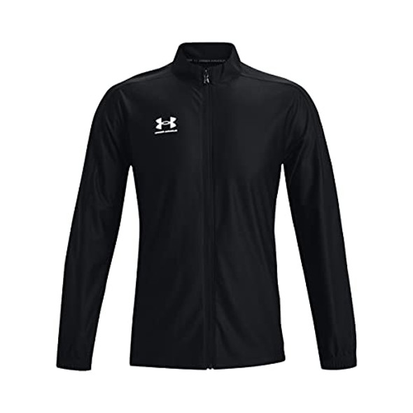 1365412 UNDER ARMOUR MEN'S CHALLENGER TRACK JACKET, SIZE EXTRA LARGE, BLACK New