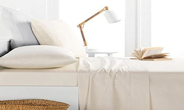 MILAN COLLECTION 1000 THREAD COUNT 100% COTTON 4 PC SET 130569 - KING IVORY