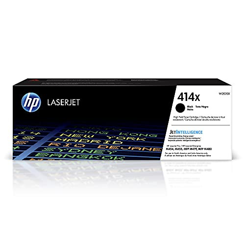 HP 414X Black High-yield Toner Cartridge | Works with HP Color LaserJet M455dn New