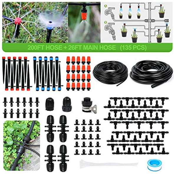 MIXC 226FT Greenhouse Micro Drip Irrigation Kit Automatic Irrigation System MIXC 226FT Greenhouse Micro Drip Irrigation Kit Automatic Irrigation System