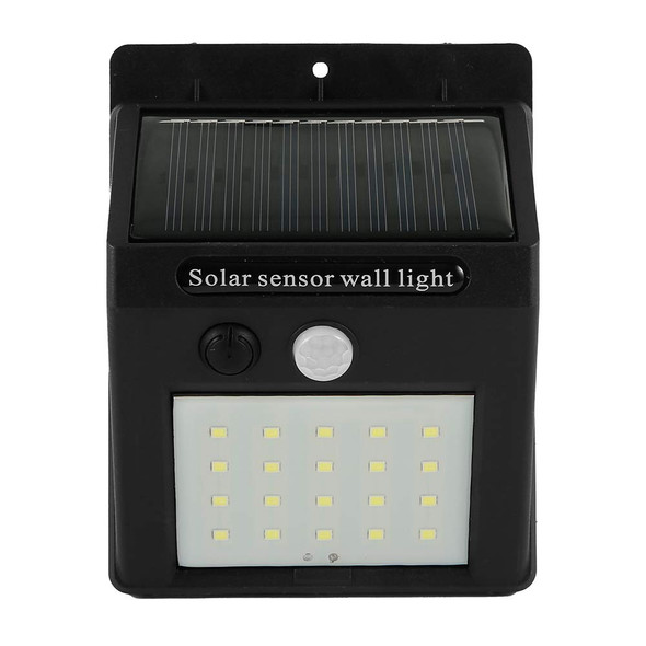 SISHUINIANHUA 20 LED SOLAR LAMP LIGHTS PIR MOTION SENSOR LIGHT 6 PACK, BLACK