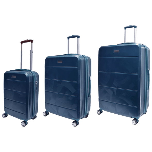 Adrienne Vittadini 3-Piece Hardcase Brussels Collection Luggage Set - TEAL