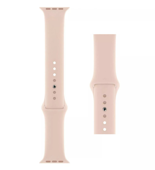 FanTEK Silicone Watch Band for Apple Watch, 42mm, Rose Gold