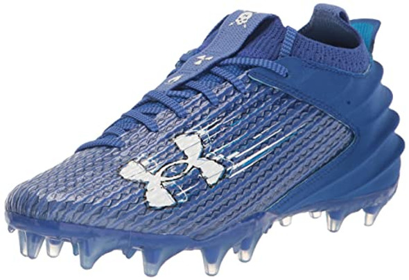 Under Armour Men's Blur Smoke 2.0 Molded Cleat Football Shoe -Royal/White New Under Armour Men's Blur Smoke 2.0 Molded Cleat Football Shoe -Royal/White New