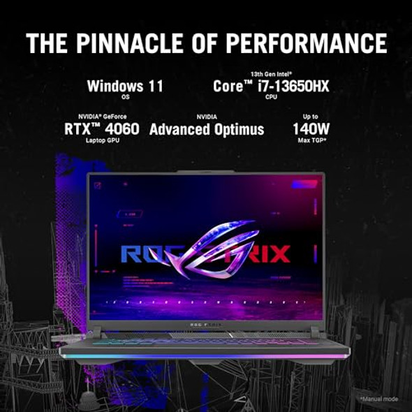 ASUS ROG Strix G16 16” FHD i7-13650HX 16GB 1TB RTX 4060 G614JV-AS74 - Black