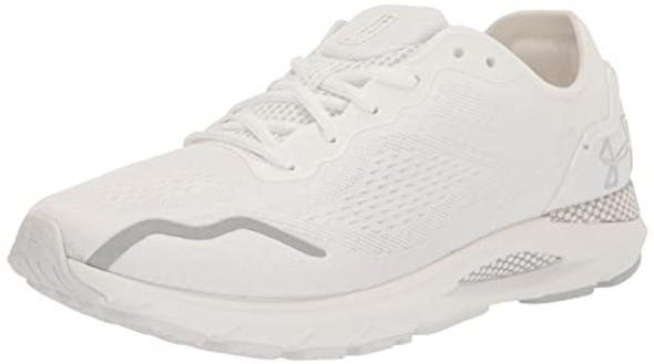 UA HOVR SONIC 6 MEN'S WHITE/WHITE/METALLIC SILVER SIZE 9.5 New