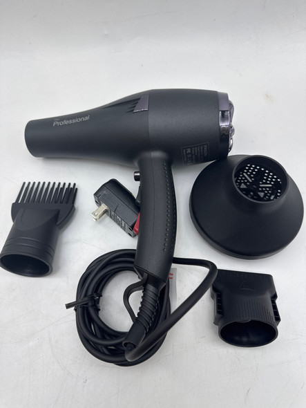 FASZIN IONIC SALON HAIR DRYER PROFESSIONAL BLOW DRYER 2200W AC MOTOR - BLACK