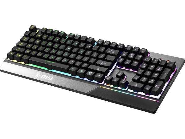 MSI RGB Gaming Keyboard, 6-Zone RGB Lighting, Water Repellent & Splash-Proof
