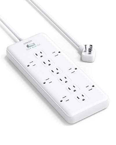ANKER POWER STRIP SURGE PROTECTOR 2 × 4000JOUles PowerExtend Strip 12 Outlets