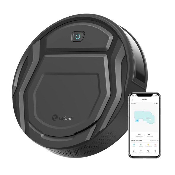LEFANT M210P ROBOT VACUUM CLEANER STRONG SUCTION 120 MINS RUN TIME - BLACK