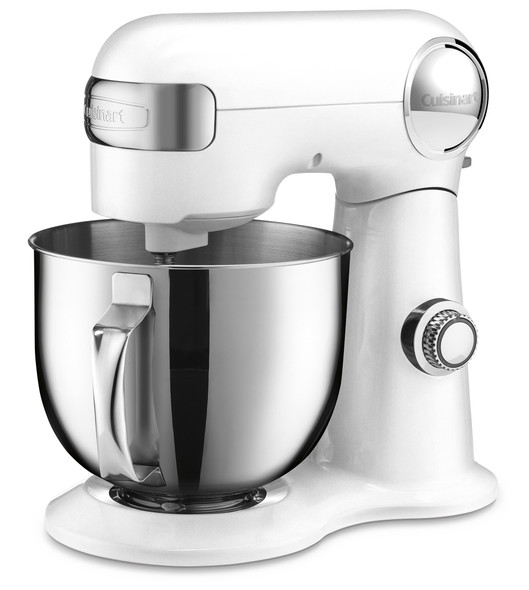 CUISINART STAND MIXER, 12 SPEED, 5.5 QUART STAINLESS STEEL BOWL, SM-50, WHTE