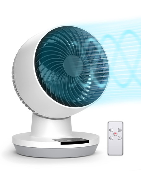 PARIS RHÔNE AIR CIRCULATOR FAN WITH REMOTE SMALL OSCILLATING - BLACK