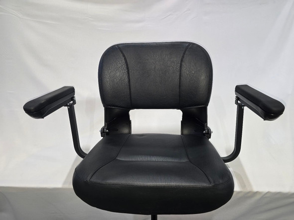 SUPERHANDY UPGRADED FULLY PADDED FAUX LEATHER CUSHIONED SEAT - BLACK