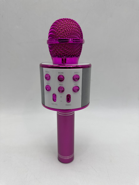GENERIC WS-858 KARAOKE WIRELESS BLUETOOTH MICROPHONE FOR KIDS 5 IN 1, PINK