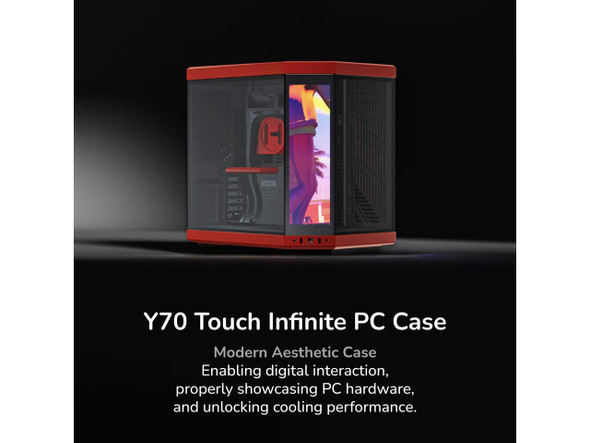 HYTE Y70 Touch Dual Chamber ATX Mid Tower Modern Aesthetic Case With Integrated