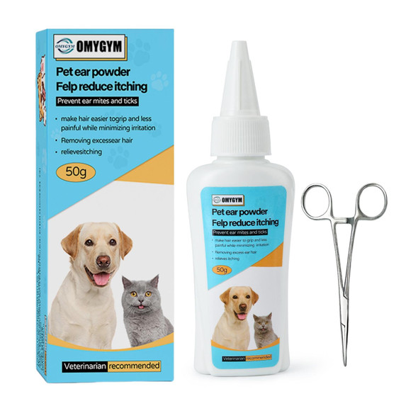 OMYGYM CAT EAR CLEANER FOR DOGS EFFECTIVE GENTLE PET GROOMING - SILVER
