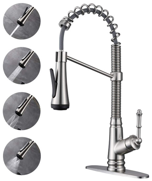 ELLO&ALLO KITCHEN FAUCET PULL DOWN SPRAYER - SLIVER
