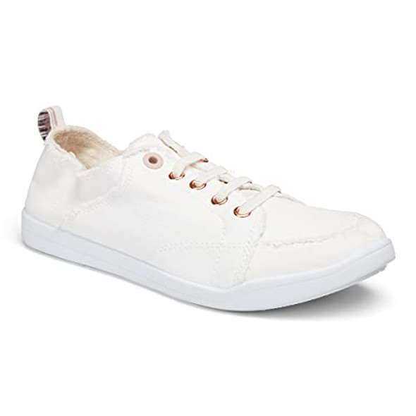 10011625 VIONIC PISMO LIFESTYLE WOMEN'S SHOES, CREAM CANVAS, SIZE 7 10011625 VIONIC PISMO LIFESTYLE WOMEN'S SHOES, CREAM CANVAS, SIZE 7