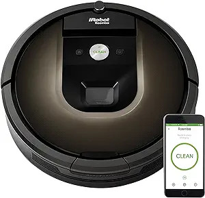 iRobot Roomba 980 Robot Vacuum-Wi-Fi Connected Mapping R980R99 - Black