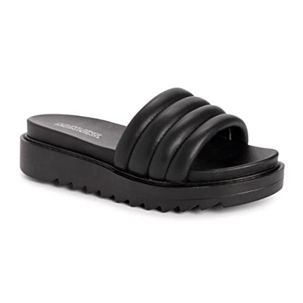 1200167 MUK LUKS WOMEN'S SUN CATCHER SANDALS - SIZE: WOMEN 9 - BLACK