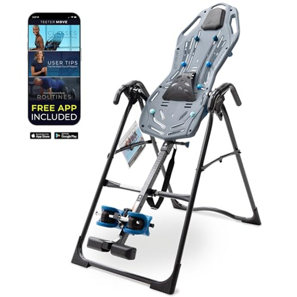 Teeter FitSpine X1 Inversion Table, Back Pain Relief Kit, FDA-Registered - Gray