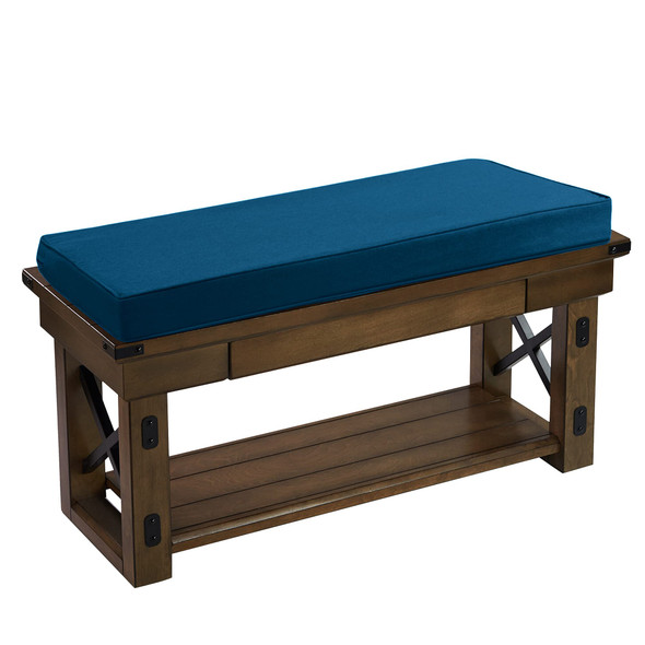 SWEET HOME COLLECTION PATIO LOVESEAT LOUNGE WATERPROOF 42" X 18", 1 COUNT - TEAL