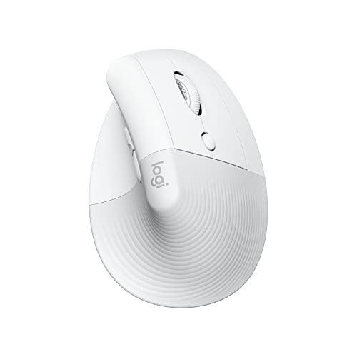 Logitech Lift for Mac Wireless Vertical Ergonomic Mouse, 910-006471 - Off White