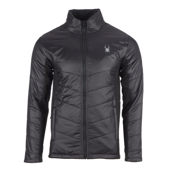 SPYDER MENS FULL ZIP JACKET BLACK - SIZE: MEDIUM - BLACK, SPFGM133 New