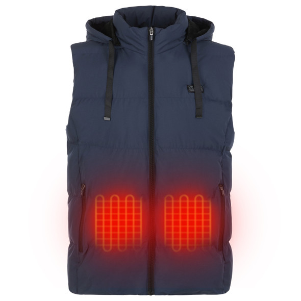 HELIOS PAFFUTO HEATED VEST – UNISEX - SIZE: MEN M - NAVY