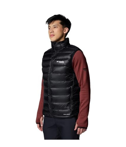 COLUMBIA MEN'S ARCTIC CREST DOWN VEST - BLACK - Large New