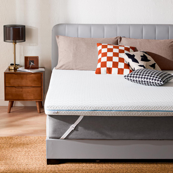 Dreamsmith King 3" Memory Foam Mattress Topper, Cooling Gel-Infused