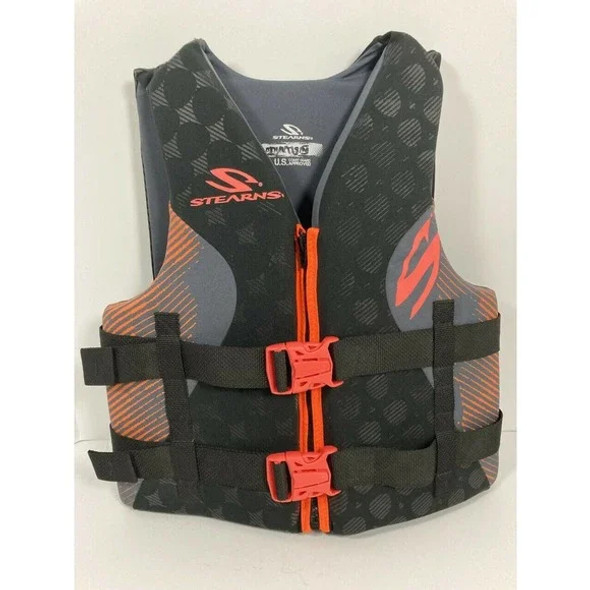 STEARNS FLOTATION AID TYPE III PFD SKI VEST ADULT, S/M, BLACK, 2000022958