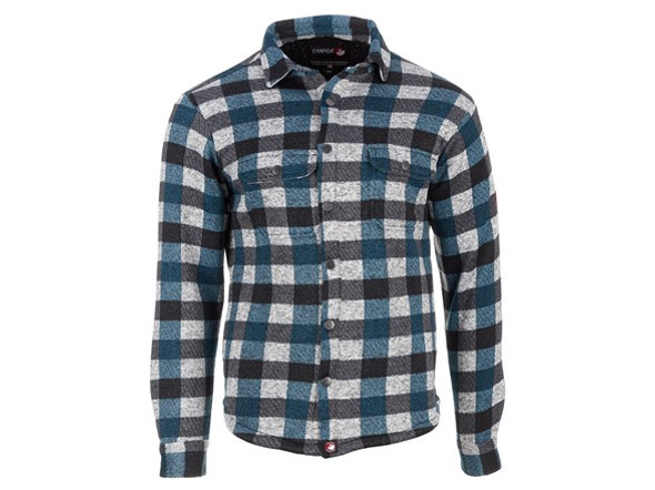 CANADA WEATHER GEAR MEN'S SHERPA BUFFALO PLAID, SMALL, TEAL/BLACK, CWG025Y3440 New
