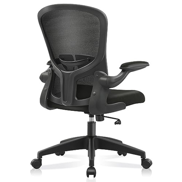 FELIXKING OFFICE DESK CHAIRS ERGONOMIC PC DESK CHAIR WHEELS FK936 - BLACK