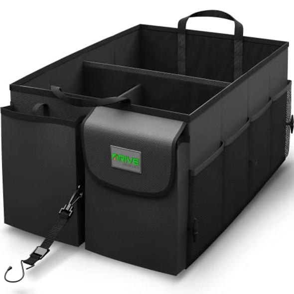 Drive Auto Car Trunk Organizer - Collapsible, Multi-Compartment Automotive SUV New