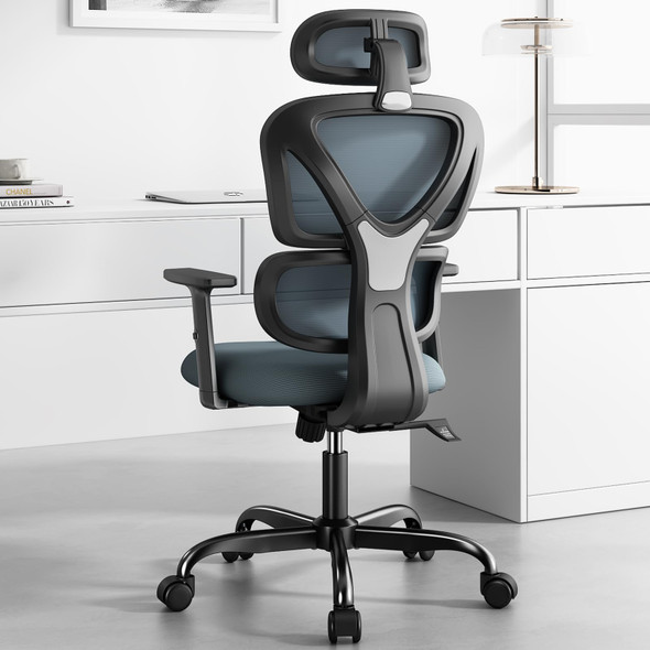 SYTAS OFFICE CHAIR ERGONOMIC DESK CHAIR HIGH BACK COMPUTER CHAIR - DARK GRAY SYTAS OFFICE CHAIR ERGONOMIC DESK CHAIR HIGH BACK COMPUTER CHAIR - DARK GRAY