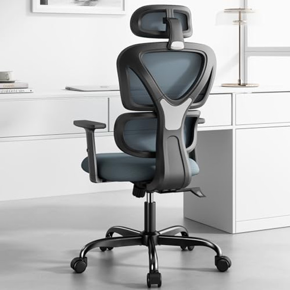 SYTAS OFFICE CHAIR ERGONOMIC DESK CHAIR HIGH BACK COMPUTER CHAIR - DARK GRAY SYTAS OFFICE CHAIR ERGONOMIC DESK CHAIR HIGH BACK COMPUTER CHAIR - DARK GRAY