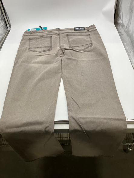 7GROOVE 7 GROOVE MEN'S JEANS STRAIGHT DENIM - SIZE: MEN 40/32 - LIGHT GRAY New