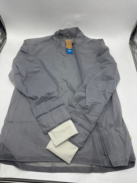 HOKA MEN'S PERFORMANCE SHIELD JACKET IN LUNAR ROCK, SIZE LARGE - LUNAR ROCK