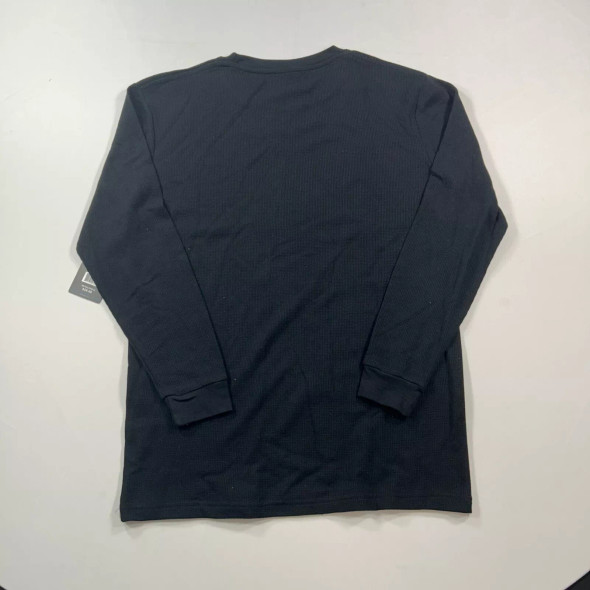 BLUE ICE THERMAL SHIRT MENS LARGE CREWNECK - SIZE: MEN L - BLACK New
