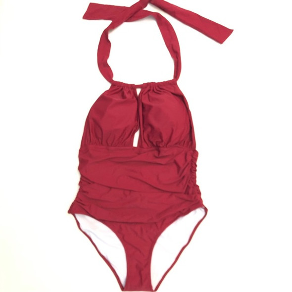 CUPSHE NWT ONE PIECE SWIMSUIT L - BURGUNDY