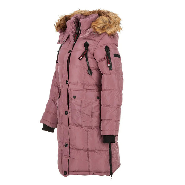 CANADA WEATHER GEAR WOMEN'S LONG PUFFER - SIZE: WOMEN S - PINK HAZE New