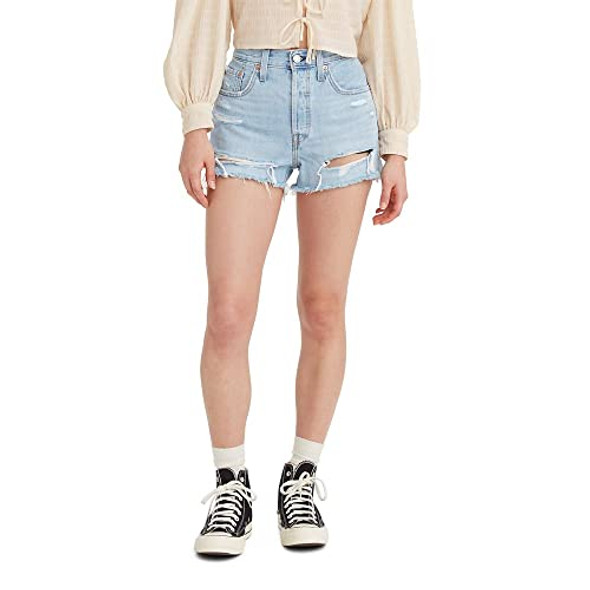 56320269 LEVI'S 501 WOMEN'S SHORTS MEDIUM INDIGO SIZE 33 New